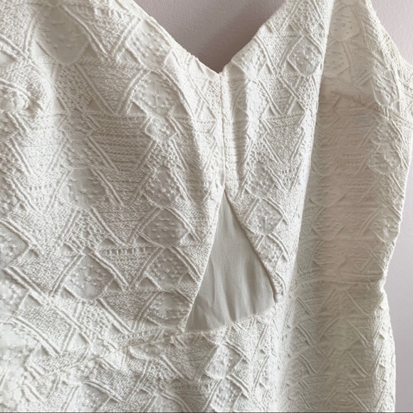 Zara White Textured Mini Dress - Picture 2 of 5